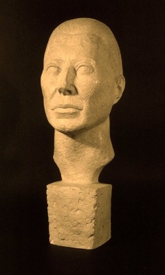 Carmen - portrait in clay