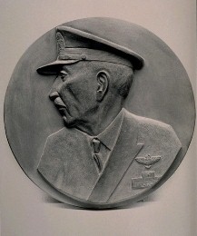 Admiral - relief portrait in bronze